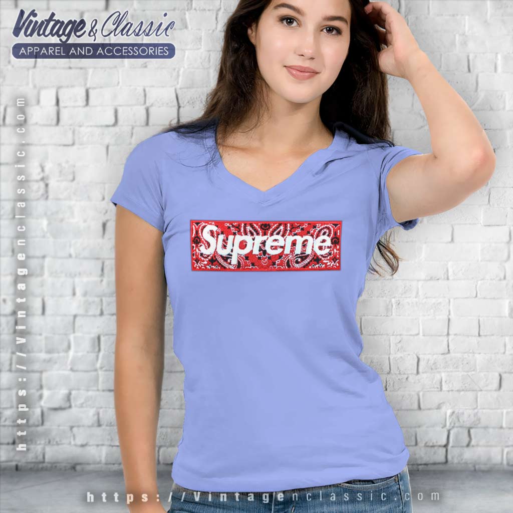Supreme And Louis Vuitton Box Logo Shirt - Vintagenclassic Tee