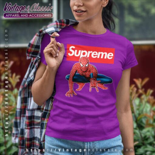 Supreme Mavels Spider Man Shirt