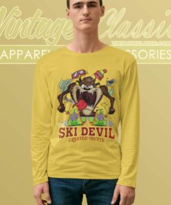 Taz Looney Tunes Ski Devil Long Sleeve Tee