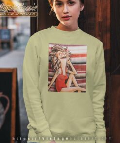 The Red Swimsuit Poster Linda As Farrah Fawcett Sweatshirt