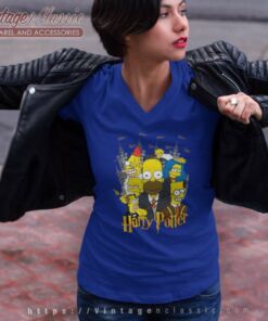 The Simpsons Harry Potter V Neck TShirt