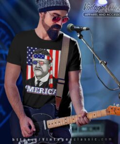 Theodore Roosevelt Merica Patriotic Usa Flag T Shirt