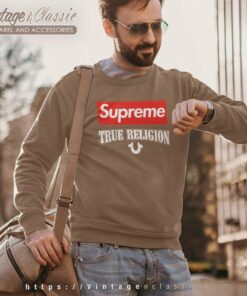 True Religion X Supreme Collaboration Logo Sweatshirt