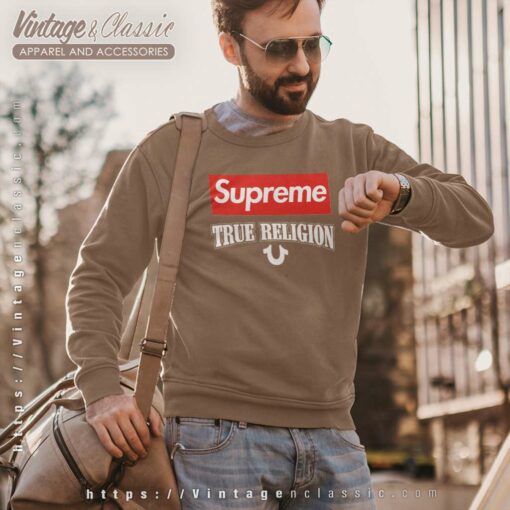 True Religion X Supreme Collaboration Logo Shirt