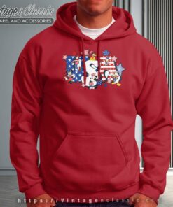 Usa Mickey And Friends 4th Of July Flag Hoodie