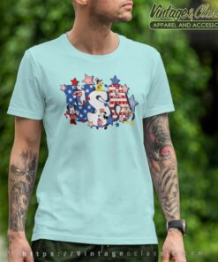 Usa Mickey And Friends 4th Of July Flag T Shirt