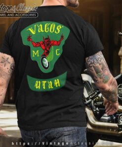 Vagos Mc Utah T shirt Backside 1