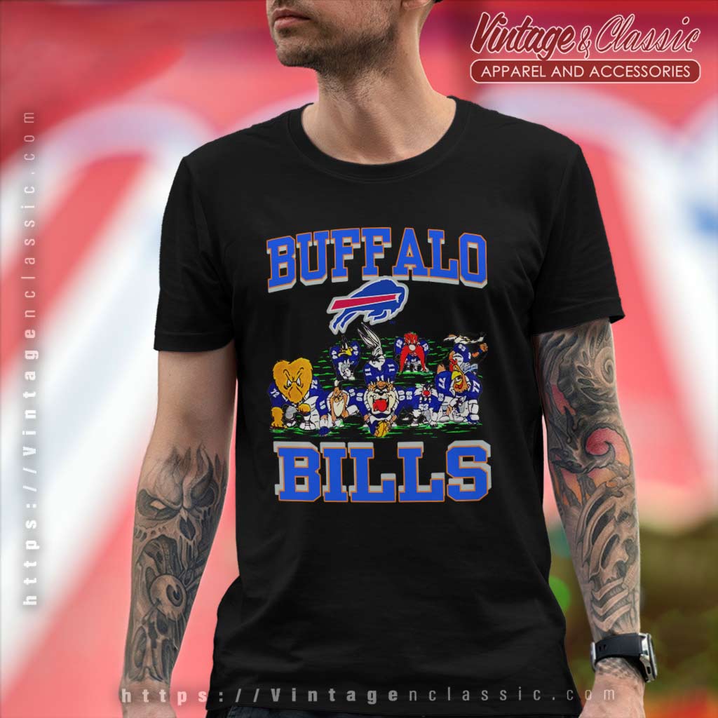 Gildan, Shirts, Vintage Nfl Buffalo Bills Looney Tunes Taz Shirt Buffalo  Bills Shirt Football