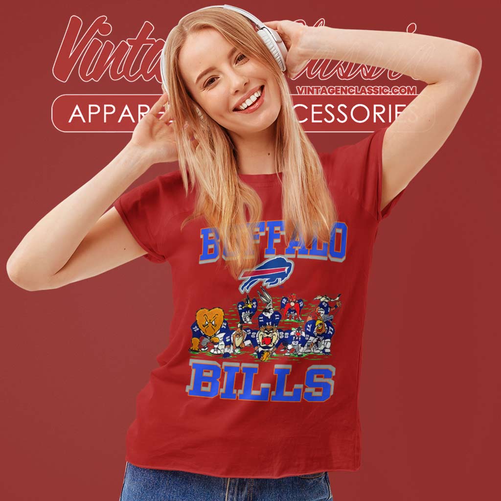 Vintage NFL Buffalo Bills Looney Tunes Sweatshirt, Buffalo Bills