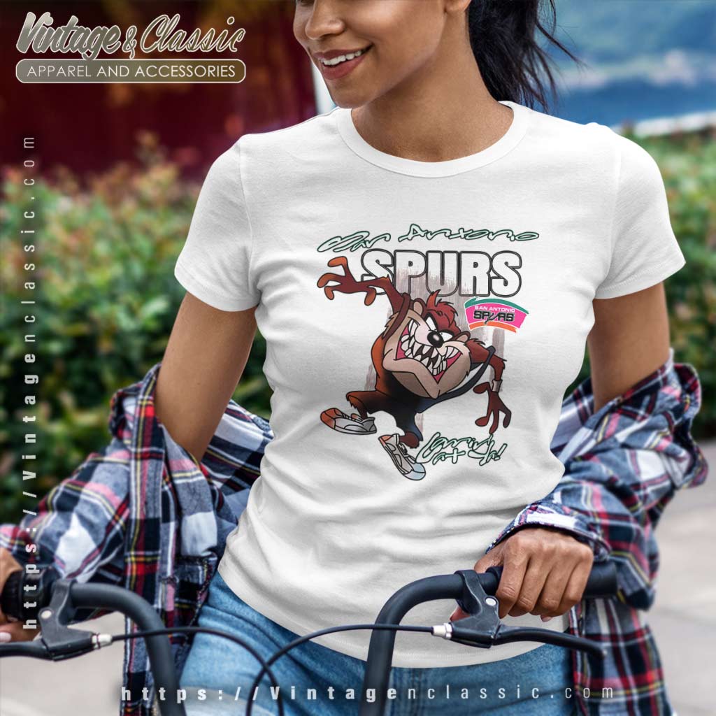 Vintage Nba San Antonio Spurs Looney Tunes Taz Shirt