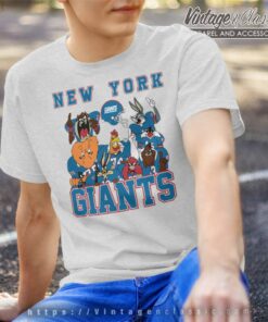 NFL New york Giants Charge Looney Tunes Vintage T-Shirt - Ink In