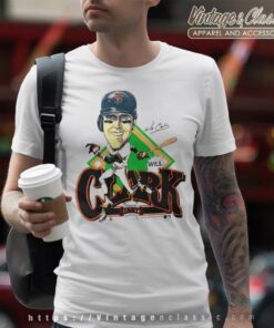 Will Clark San Francisco Giants Caricature T Shirt