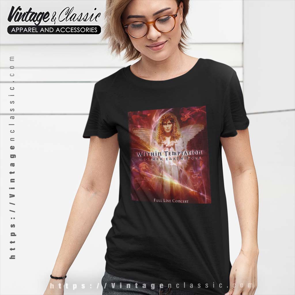 Within Temptation Shirt Mother Earth Tour Album Cover - High-Quality ...