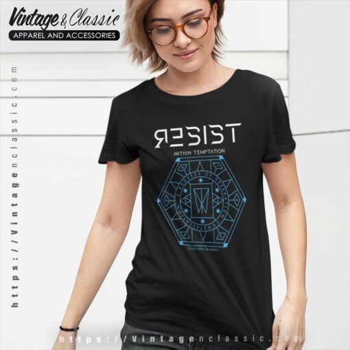 Within Temptation Shirt Resist Hexagon