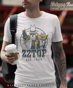 Zz Top Shirt Album Tres Hombres Tour