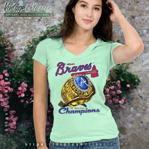 1995 Atlanta Braves World Series Champions Ring Shirt