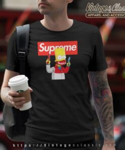 Supreme Bart Simpson Gang T Shirt