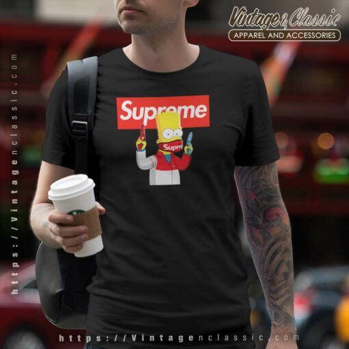 Supreme Bart Simpson Gang Shirt