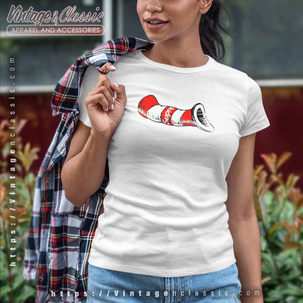 Supreme Cat In the Hat Tee White