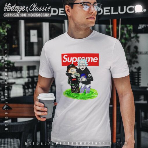 Supreme Rick And Morty Bape Shirt