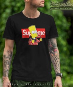 Supreme Smoking Bart The Simpsons T Shirt
