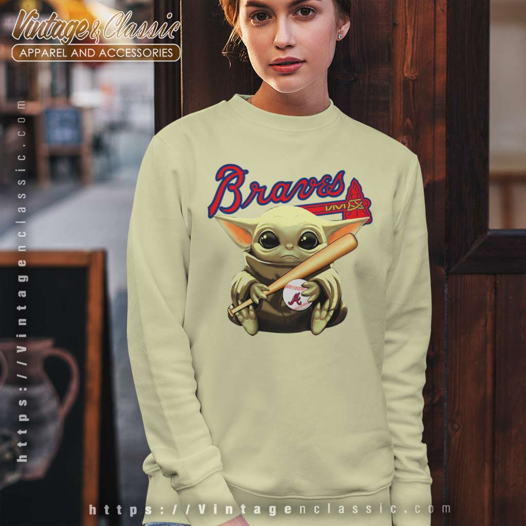 Baby Yoda Hug Atlanta Braves Shirt - High-Quality Printed Brand