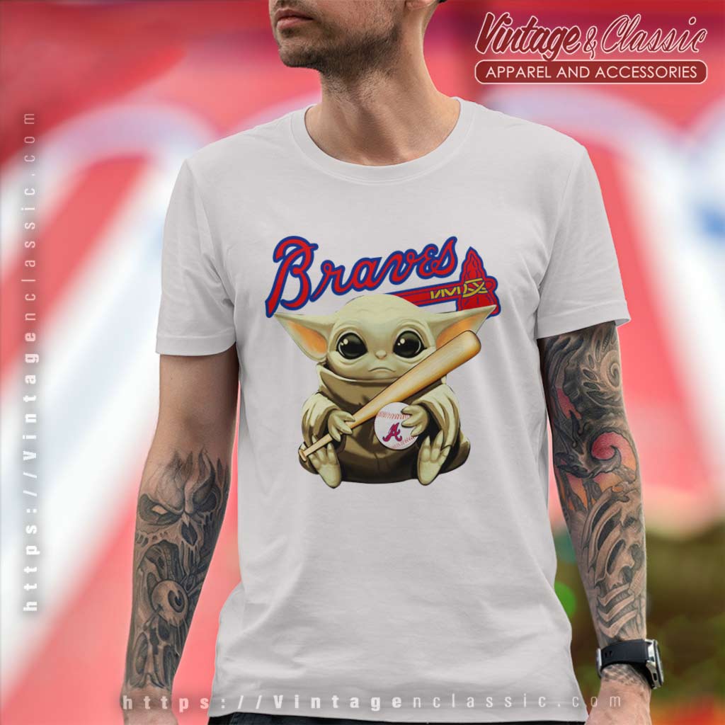 Baby Yoda Hug Atlanta Braves Shirt - High-Quality Printed Brand