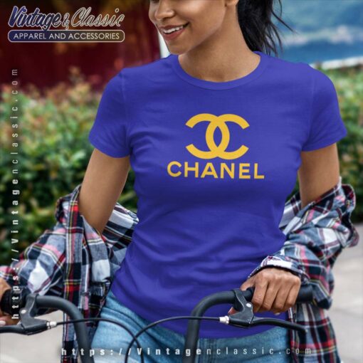 Chanel Gold Logo Shirt