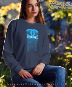Chanel Logo Dripping Sweatshirt