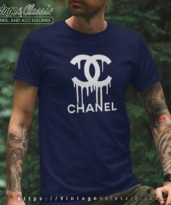 Coco Chanel Drip Melted Logo T Shirt
