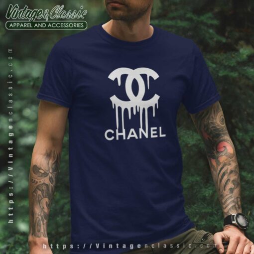 Coco Chanel Drip Melted Logo Shirt