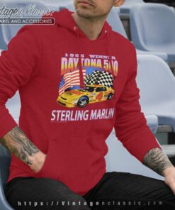 Daytona 500 Sterling Marlin Nascar Vintage Hoodie