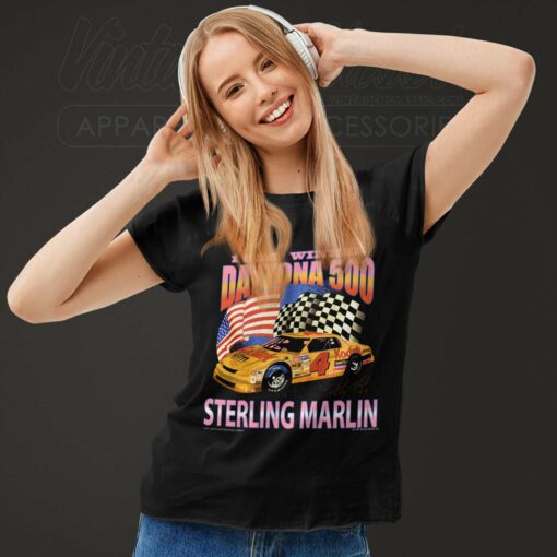 Daytona 500 Sterling Marlin Nascar Vintage Shirt