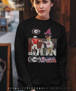 Georgia Bulldogs And Atlanta Braves Sweatshirt