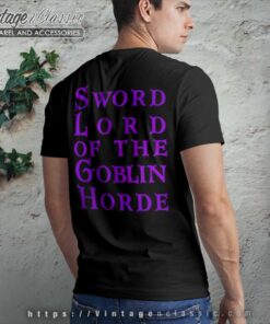 Gloryhammer Shirt Sword Lord Of The Goblin Horde T shirt Back Side Recovered