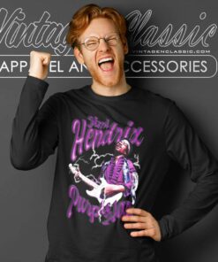 Jimi Hendrix Circle Guitar Long Sleeve Tee