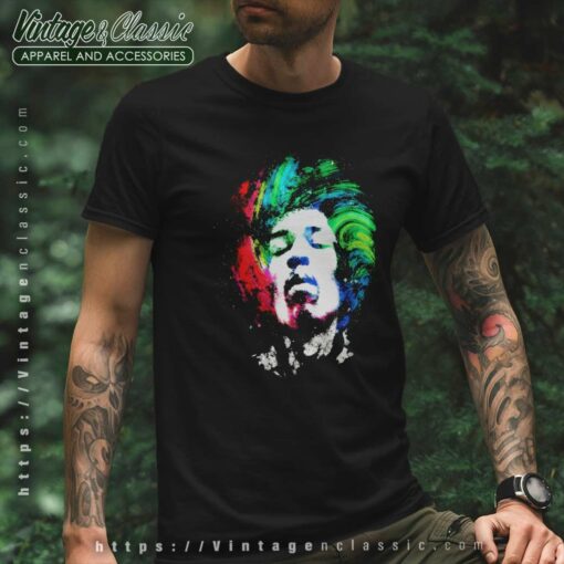 Jimi Hendrix Galaxy Stars Face Shirt
