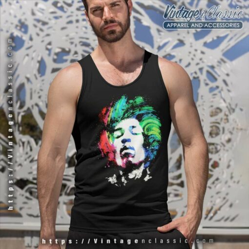 Jimi Hendrix Galaxy Stars Face Shirt