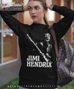 Jimi Hendrix Playing Guitar Sweatshirt