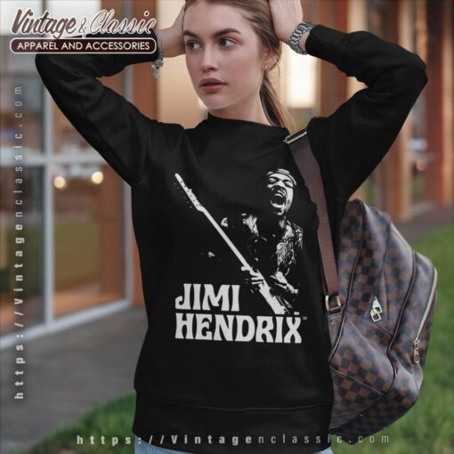 Jimi Hendrix Playing Guitar Shirt