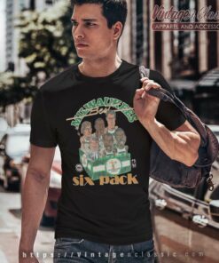 Milwaukee Bucks Six Pack Caricature T Shirt