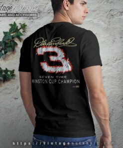 Nascar Dale Earnhardt Sr 7 Time Champion Vintage T Shirt Back Side
