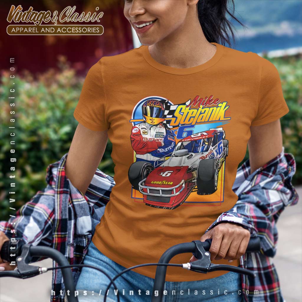 Nascar Mike Stefanik Burnham Hydronics Vintage Shirt - Vintagenclassic Tee