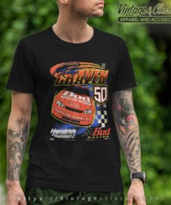 Nascar Ricky Craven Bud Racing Vintage Shirt