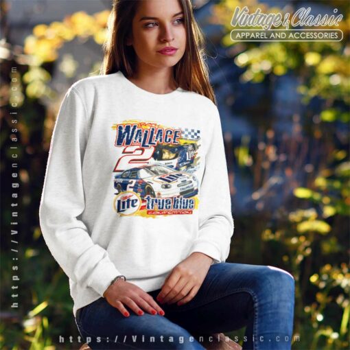 Nascar Rusty Wallace True Blue Miller Lite Chase Shirt