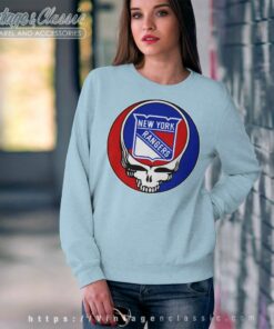 New York Rangers Grateful Dead Logo Band Sweatshirt