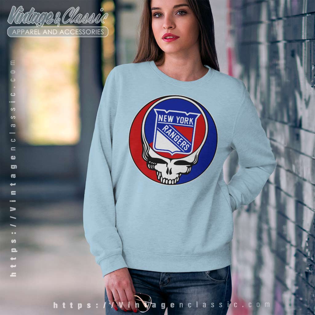 New York Ranger Ice Hockey Snoopy And Woodstock NHL Long Sleeve T-Shirt 