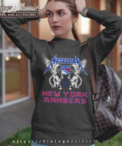 New York Rangers Metallica Heavy Metal Band Sweatshirt