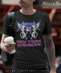 New York Rangers Metallica Heavy Metal Band T Shirt