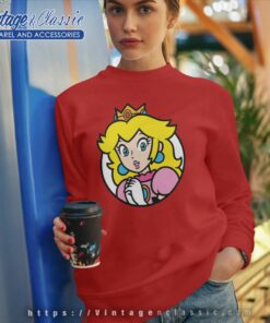 Princess Peach Star Super Mario Sweatshirt